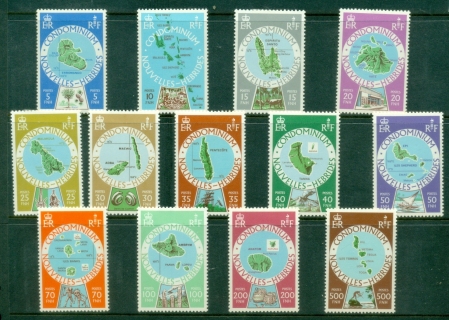 New-Hebrides-Fr-1977-Pictorials-Islands-MLH