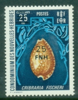 New-Hebrides-Fr-1977-Pictorials-of-1972-Surcharged-25FNH-shell-MUH