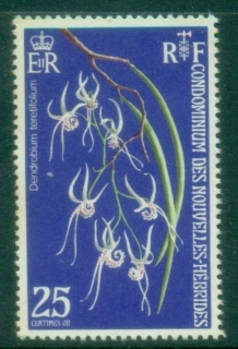 New-Hebrides-Fr-Flowers-Orchids-25c-MUH