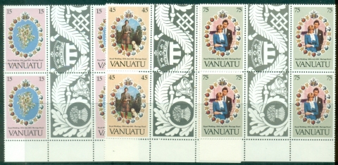Vanuatu-1981-Charles-Diana-Royal-Wedding-gutter-blocks-4-MUH
