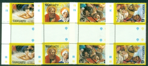 Vanuatu-1982-Christmas-Nativity-Scenes-gutter-pairs-MUH