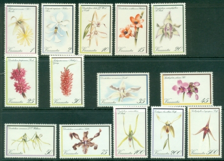 Vanuatu-1982-Flowers-Orchids-MUH