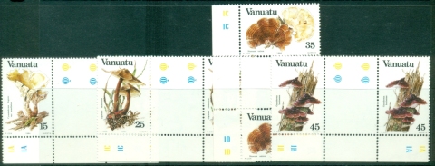 Vanuatu-1984-Fungi-Mushrooms-Gutter-pairs-MUH