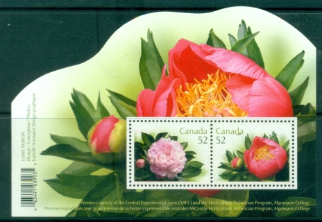 Canada-2007-Flowers-Peonies-MS-MUH