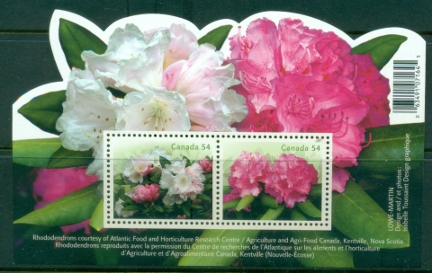 Canada-2009-Rhododendrons-Flowers-MS-MUH