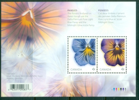 Canada-2015-Flowers-Pansies-MS-MUH