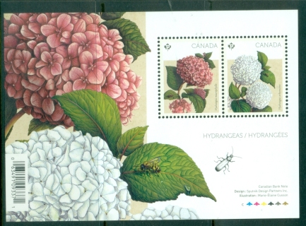 Canada-2016-Flora-Hydrangeas-Flowers-MS-MUH