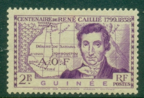 French-Guinea-1939-Caille-2fr-MLH