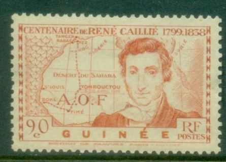 French-Guinea-1939-Caille-90c-MLH