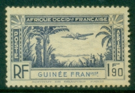 French-Guinea-1940-Airmail-1fr90-MLH