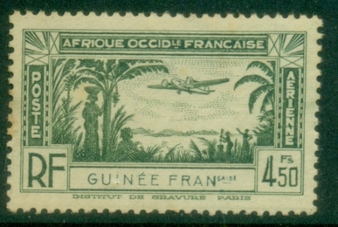 French-Guinea-1940-Airmail-4fr50-MLH
