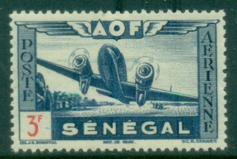 Senegal-1942-Airmail-3fr-MUH