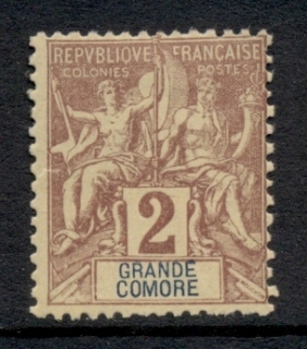 Grand Comoro 1897-1907 Navigation & Commerce 2c