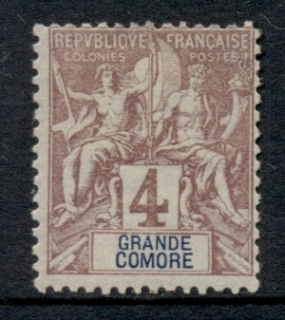 Grand Comoro 1897-1907 Navigation & Commerce 4c