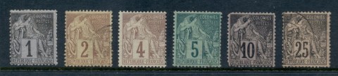 French Colonies 1881-86 Commerce Asst