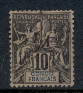 French Congo 1892 Navigation & Commerce 10c