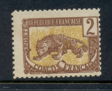 French Congo 1900 Leopard 2c