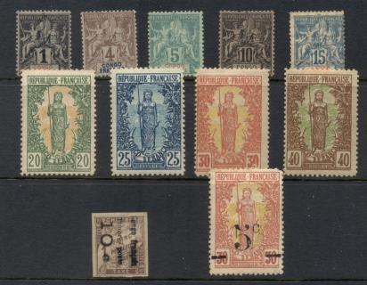 French Congo 1892 on Assorted Oddments