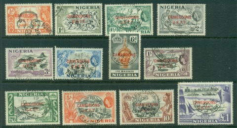 Cameroons-1960-QEII-Pictorials-Opt-on-Nigeria-FU