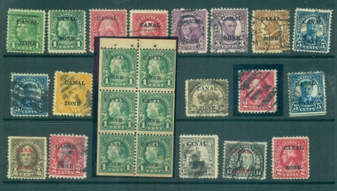 Canal-Zone-1924-on-Fourth-Bureaus-Asst-Opts-MH-FU-lot68146