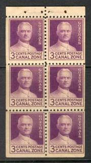 Canal-Zone-1934-Goethals-Booklet-Pane-MUH-Lot14927