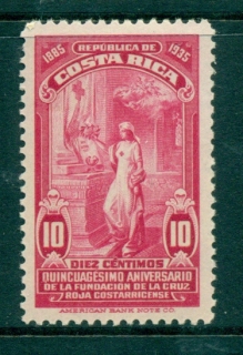 Costa-Rica-1935-Red-Cross-Nurse-MLH-lot35415