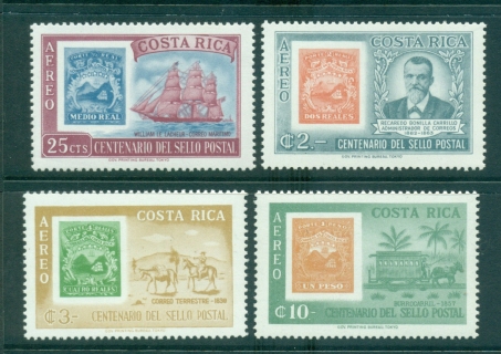 Costa-Rica-1963-Stamp-Centenary-MUH-lot35805