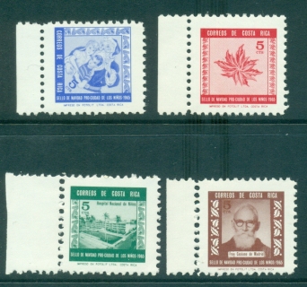 Costa-Rica-1965-Postal-tax-Stamps-MUH-lot35417