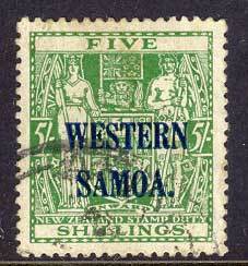 Western-Samoa-1955-5-Arms-FU-Lot10931