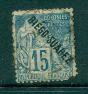 Diego-Suarez 1892 Peace & Commerce 15c Opt