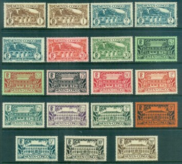 French Congo 1933 Pictorials, Brazzaville Asst