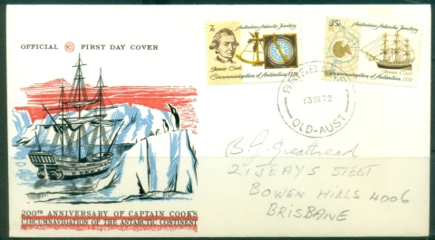 AAT-1972-Captain-Cook-Circumnavigation-of-Antarctic-Wesley-red-FDC