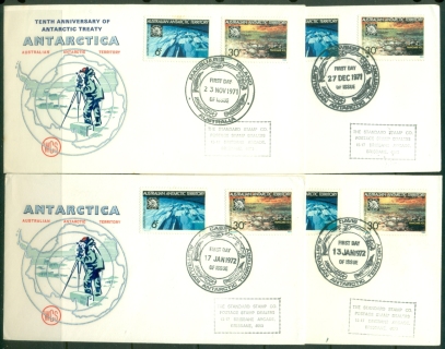 AAT-1972-Treaty-of-Antarctica-Base-Set-Wesley-4x-FDC