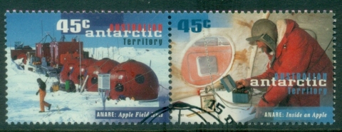 AAT-1997-The-50th-Anniversary-of-the-Australian-National-Antarctic-Research-Expeditions-45c-pair-FU