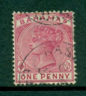 Bahamas-1884-90-QV-Portrait-1d-rose-FU