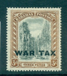 Bahamas-1918-3d-war-tax-Opt-MLH-Lot55177