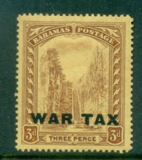 Bahamas-1918-3d-war-tax-Opt-MLH-Lot55178