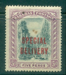 Bahamas-1918-Special-Delivery-Opt-tone-spots-MLH-Lot55166