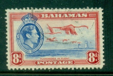 Bahamas-1938-46-KGVI-Pictorial-8d-Flamingo-FU