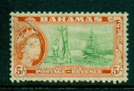 Bahamas-1954-QEII-Pictorial-5-FU