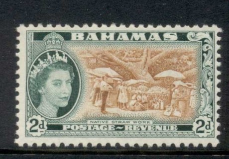 Bahamas-1964-QEII-Pictorial-2d-Wmk-Block-CA-MLH