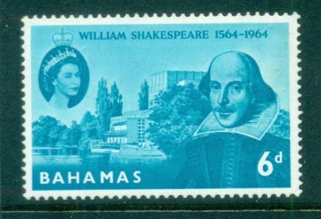 Bahamas-1964-Shakespeare-400th-Birth-Anniversary-MUH