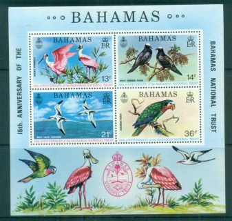 Bahamas-1974-National-Trust-Protected-Birds-MS-MUH