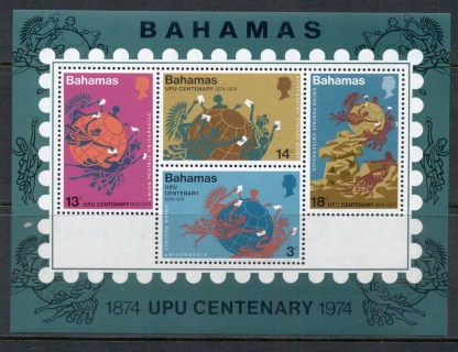 Bahamas-1974-UPU-centenary-MS-MUH