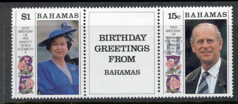 Bahamas-1991-QEII-Prince-Phillip-birthdays-pr-label-MUH