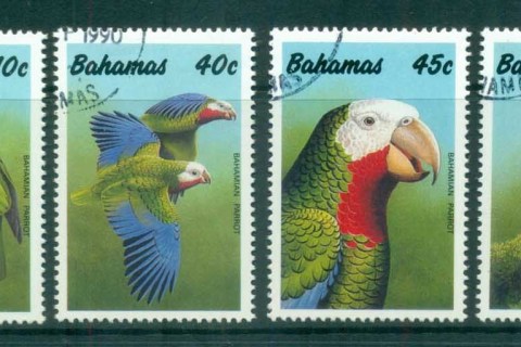 Bahamas-1990-Birds-Parrots