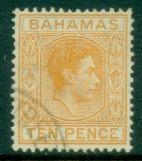 Bahamas-1938-46-KGVI-Pictorial-10d-yellow-orange