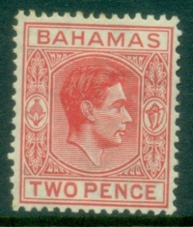 Bahamas-1938-46-KGVI-Pictorial-2d-carmine
