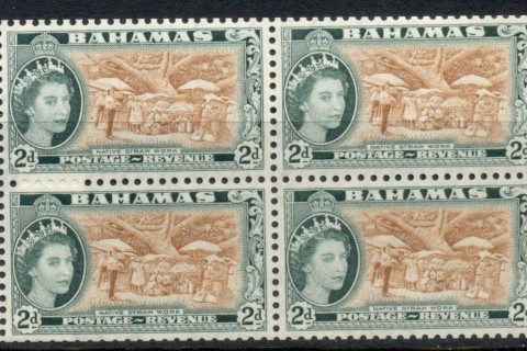 Bahamas-1953-QEII-Pictorial-2d-Native-Straw-Work-booklet-pane
