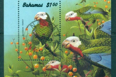 Bahamas-1990-Birds-Parrots